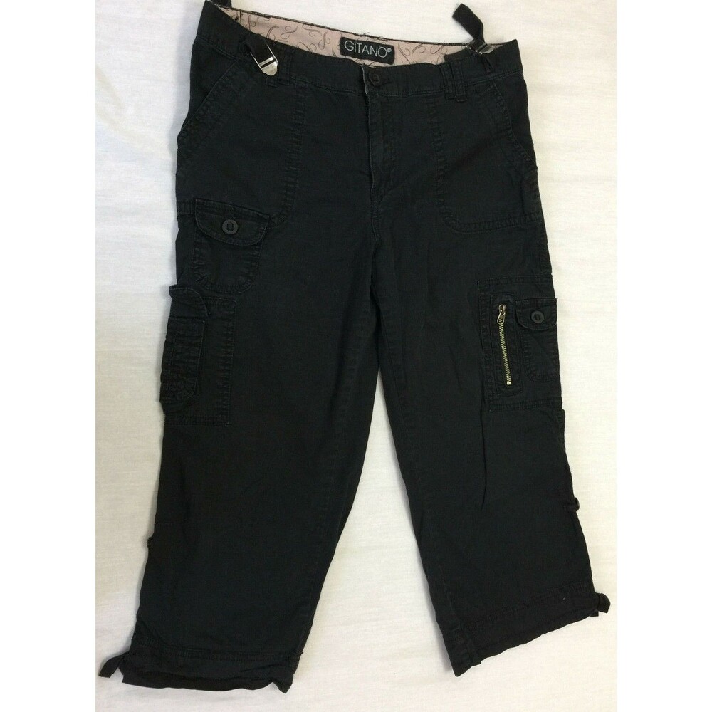 GITANO CARGO WOMENS CAPRIS PANTS SIZE 10